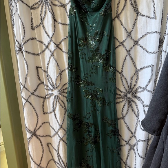 Lulu's Dark Green Sequin Maxi Dress - Picture 4 of 8